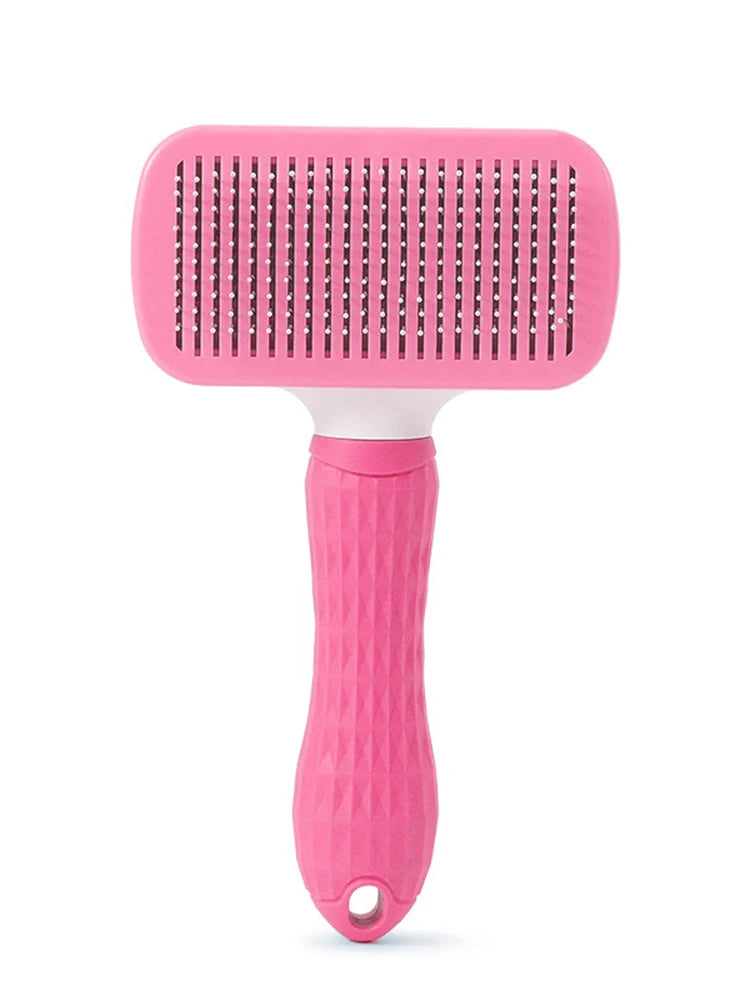 Pet massage comb, fur grooming brush, easily remove shedding undercoat of cats and dogs with one click