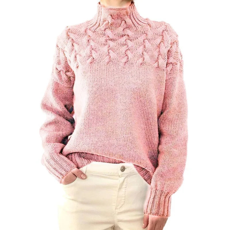 Winter Turtleneck Knit Pullover Sweater