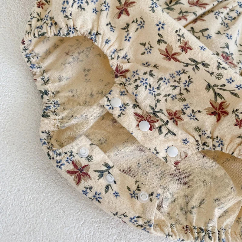 Floral Long Sleeve Baby Bodysuit