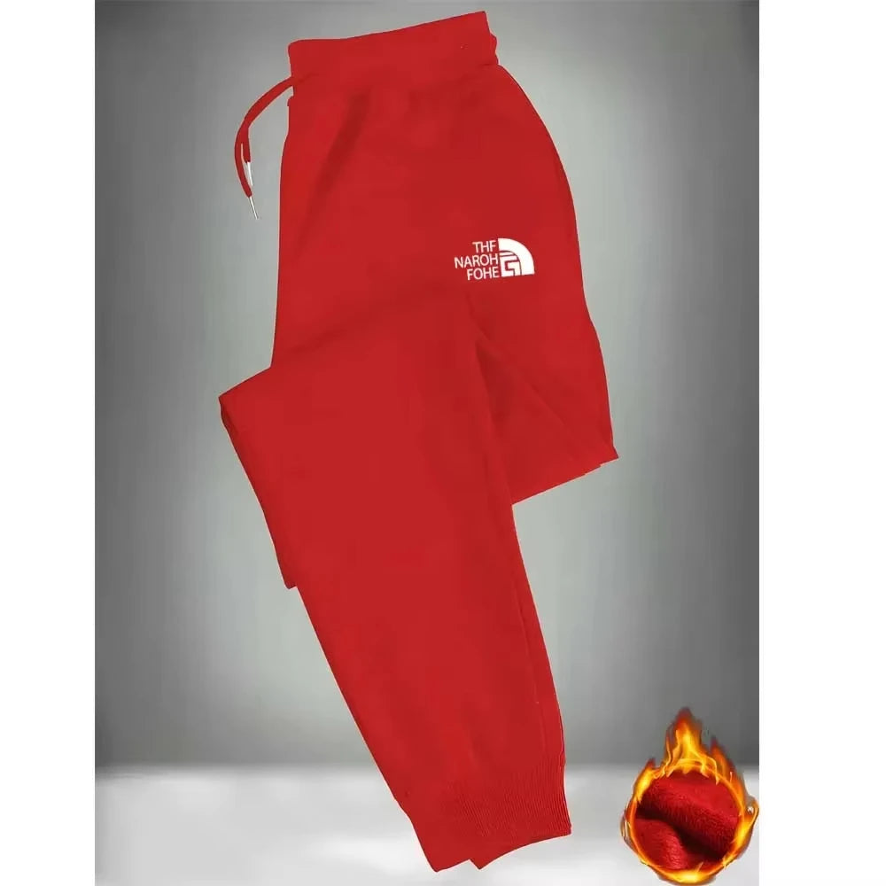 Men'S Casual Joggers with Elastic Drawstring Waist & Cuffed Ankles - 100% Polyester Knit, Loose Fit Print Athletic Pants for Gym