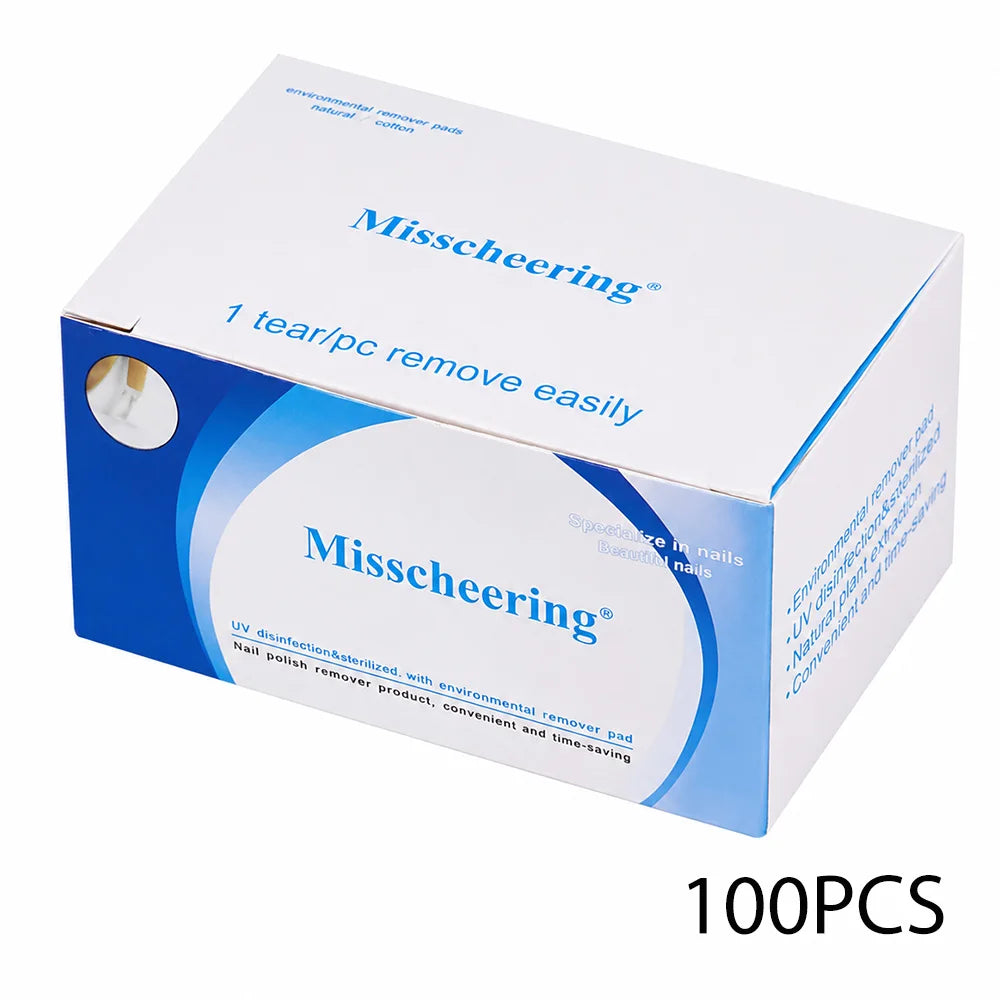 Nail Polish Remover Pads 50/100/200pcs Quick Nail Polish Remover Wipes Individually Wrapped Professional Manicurist Remover Tool