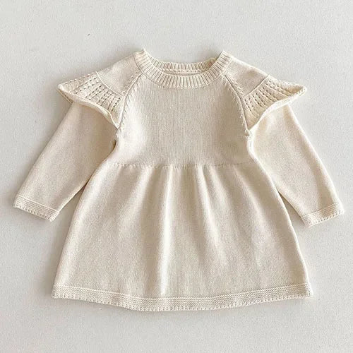 Knitted Princess Party Girls Dress
