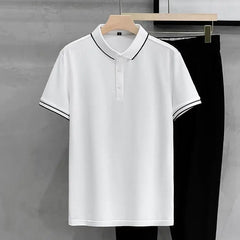 Classic Solid Summer Polo Shirt
