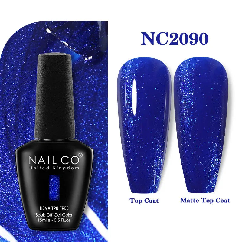 NAILCO 333 Colors Gel Nail Polish Semi Permanent Varnishes Nails Art Design Hybrid Soak Off Top Base Coat UV Gel Manicure 15ml