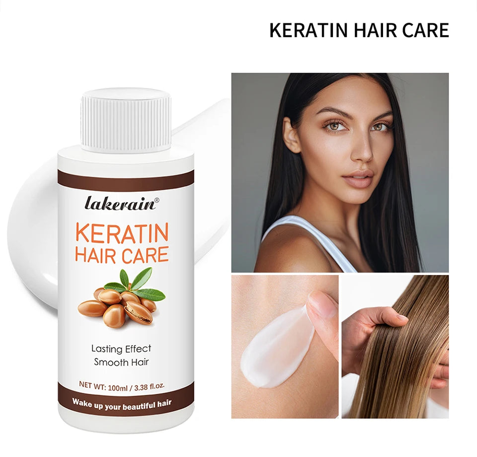 Hair Straightening Lotion Professional Keratin Treatment Cream Smoothing Soft Repair Perms Damaged Frizz Hair Care Products