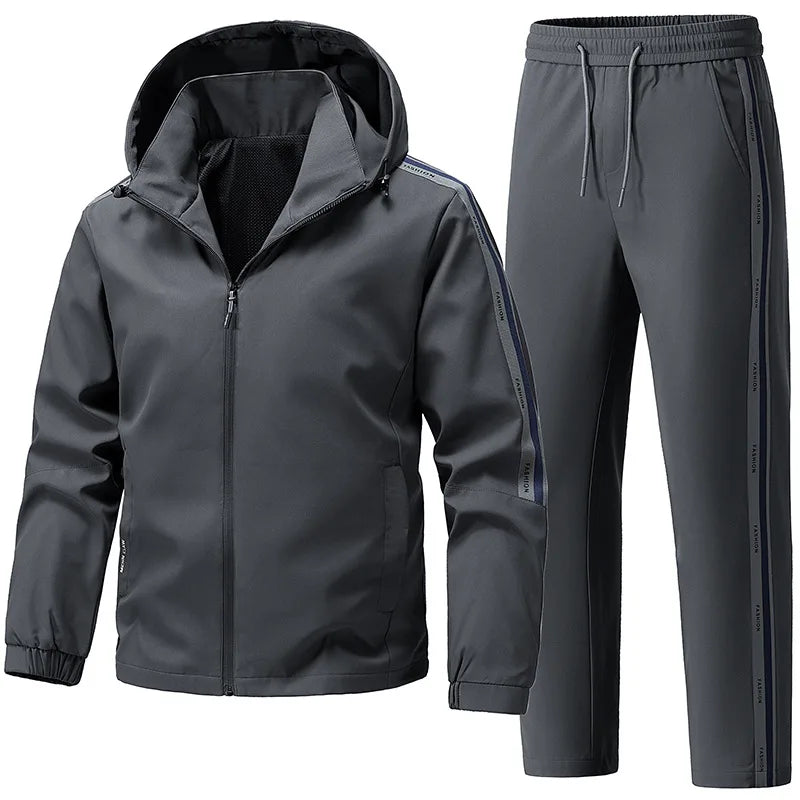 Tracksuits for Man Men's Cardigan Hoodie Set Sportswear 2 Piece Set Casual Running Fitness Suit Windproof Warm Set Sports Suits