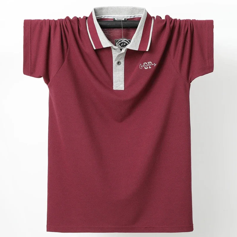 Striped Plus Size Summer Polo