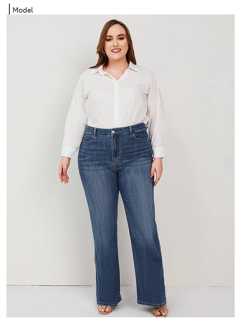 Plus Size Wide Leg Jeans