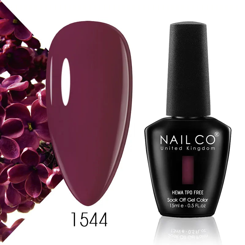 NAILCO 15ml Nail Gel Polish Semi Permanent UV Varnish Nails Art Gel Vernis Manicure TOP BASE Nails Products Supplies Equipment