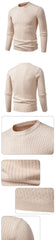 new Mens Crew Neck Sweaters Long Sleeve Lightweight Knit Dress Pullover Sweaters Casual outwear Twist Patterned Cable Sweaters