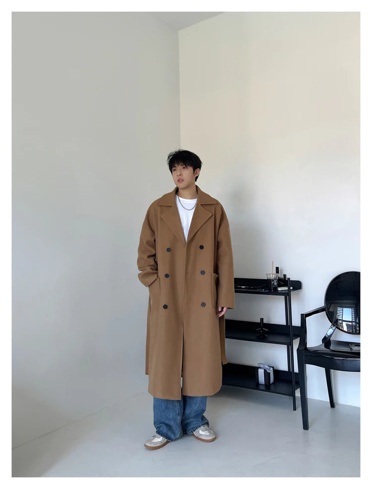 Winter Woolen Long Trench Coat
