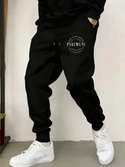 Men & Women Jogger Pants, Tapered Leg Loose Elastic Cuffs Sports Trousers, Warm Casual Sportswear For Winter Gym Fitness