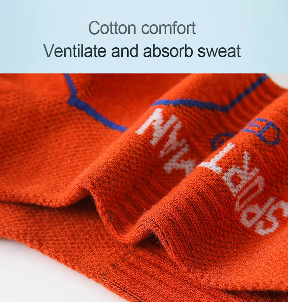 Men’s Cotton Mesh Ankle Sports Socks – 6 Pairs