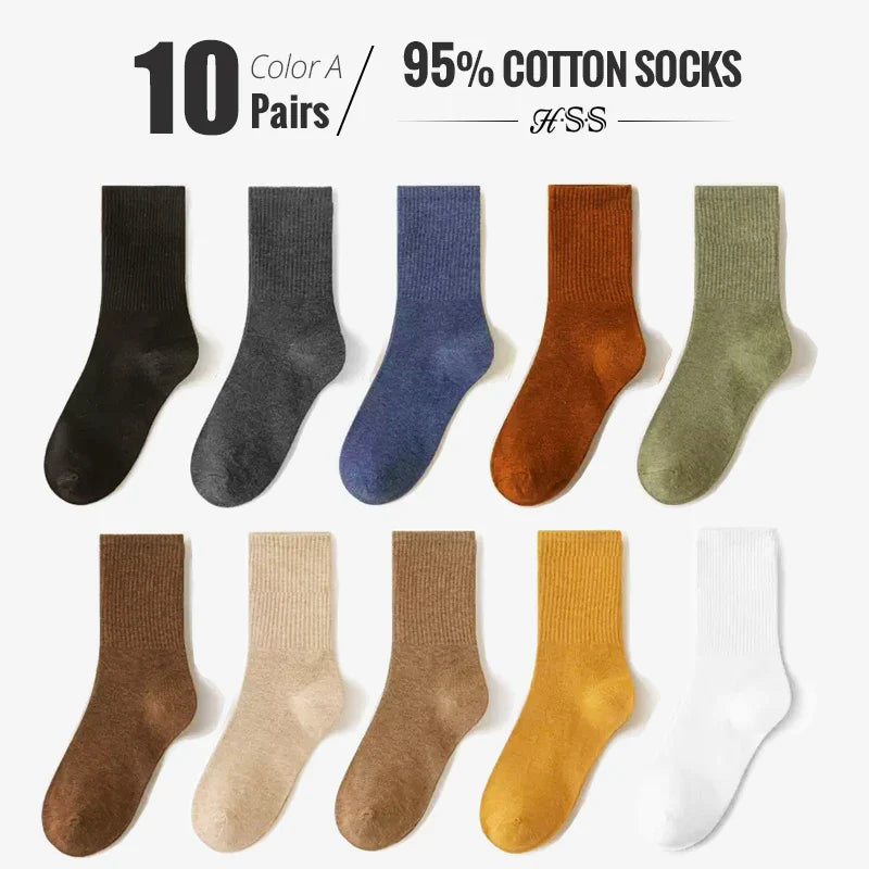 Combed Cotton Business Crew Socks