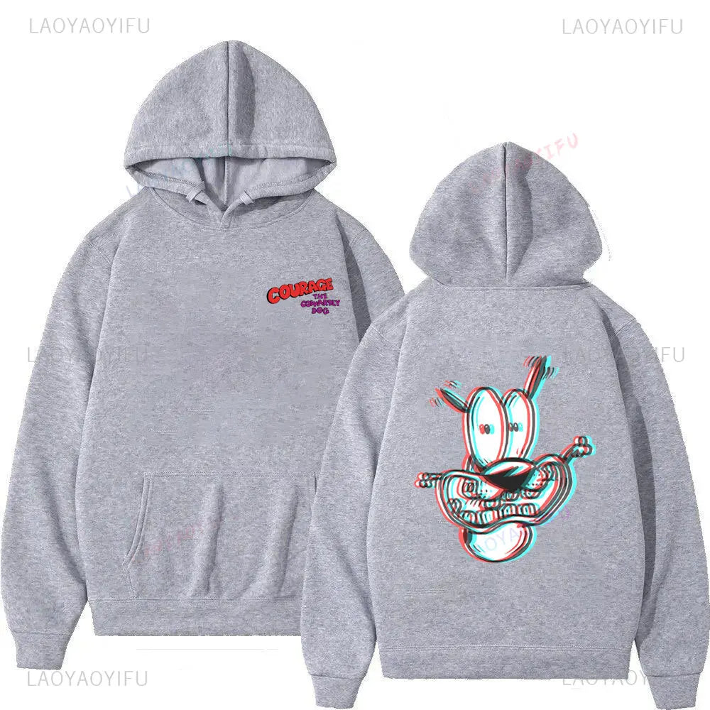 Vintage Cartoon Drop Shoulder Hoodie