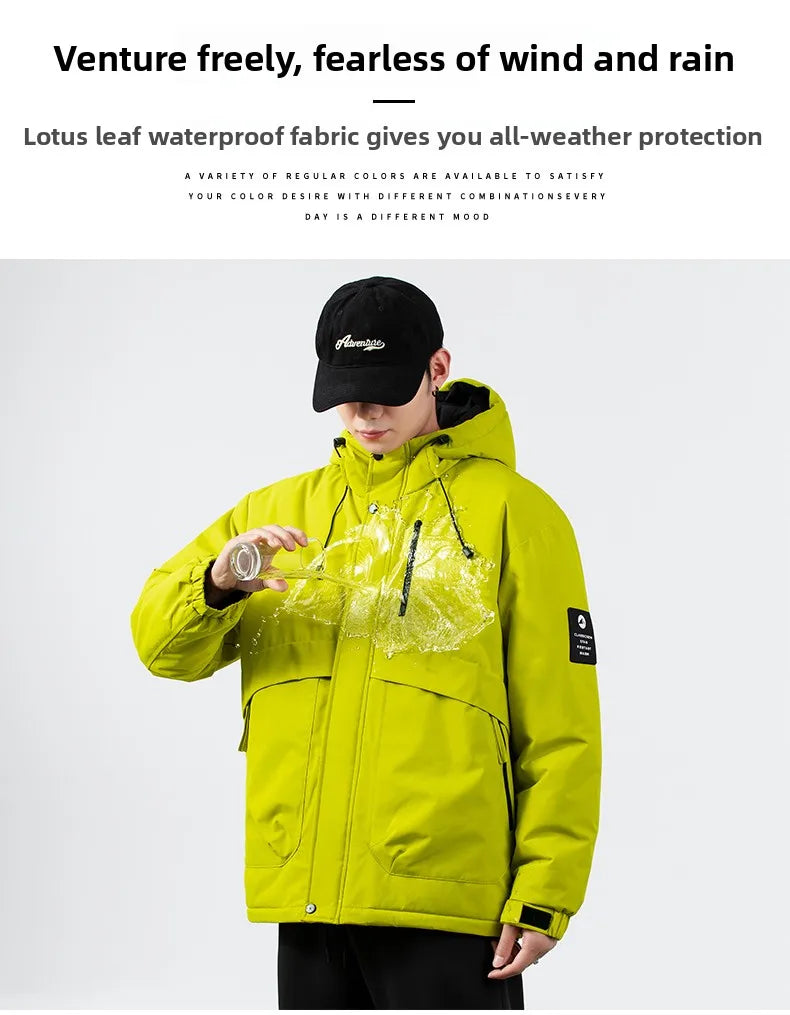 Thick Hooded Hiking Jacket
