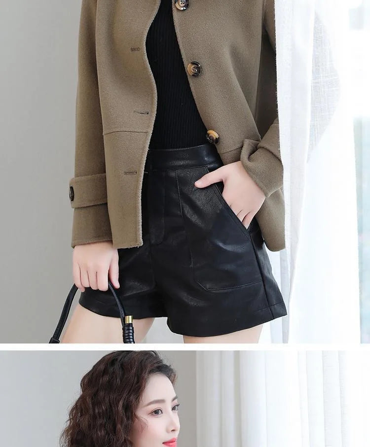 Short Woolen Casual Autumn Coat