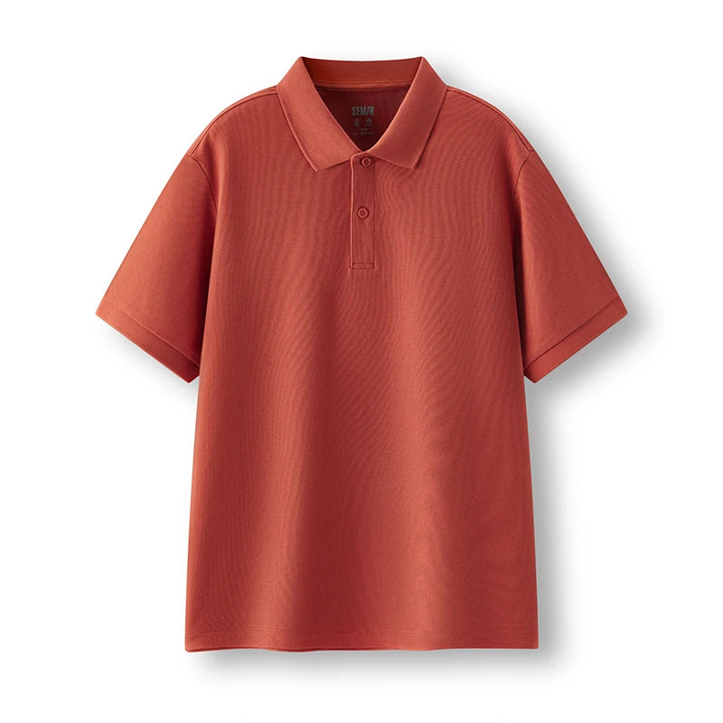 Semir Polo Shirt Men Moisture Wicking Solid Color Short Sleeve T-Shirt 2025 Summer New Slim Fit Top for Active Wear