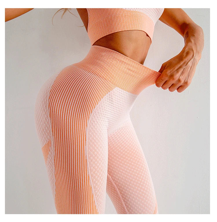 High-Waisted Leggings for Women, Perfect for Yoga and Fitness, Seamless and Peach-Bum Design