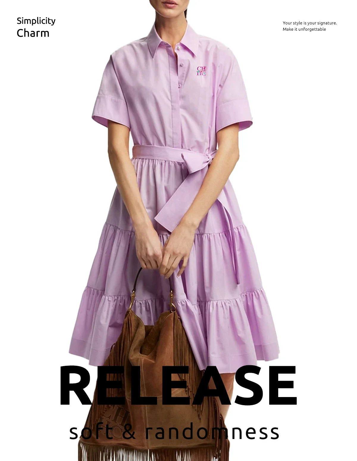 Elegant Summer Office Shirt Dress