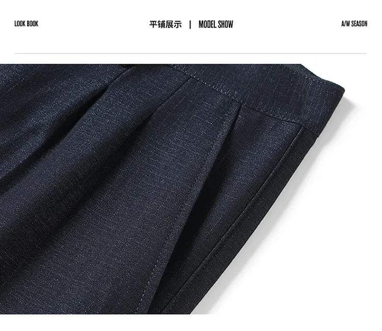 Double Pleated Smart Casual Trousers
