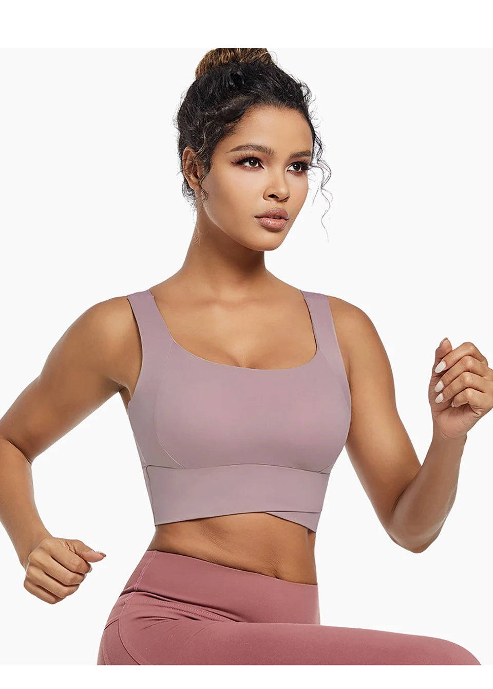High Impact Sports Bras for Women High Support Padded Sports Bra Workout Fitness Crop Top for Women Racerback Bra for Yoga