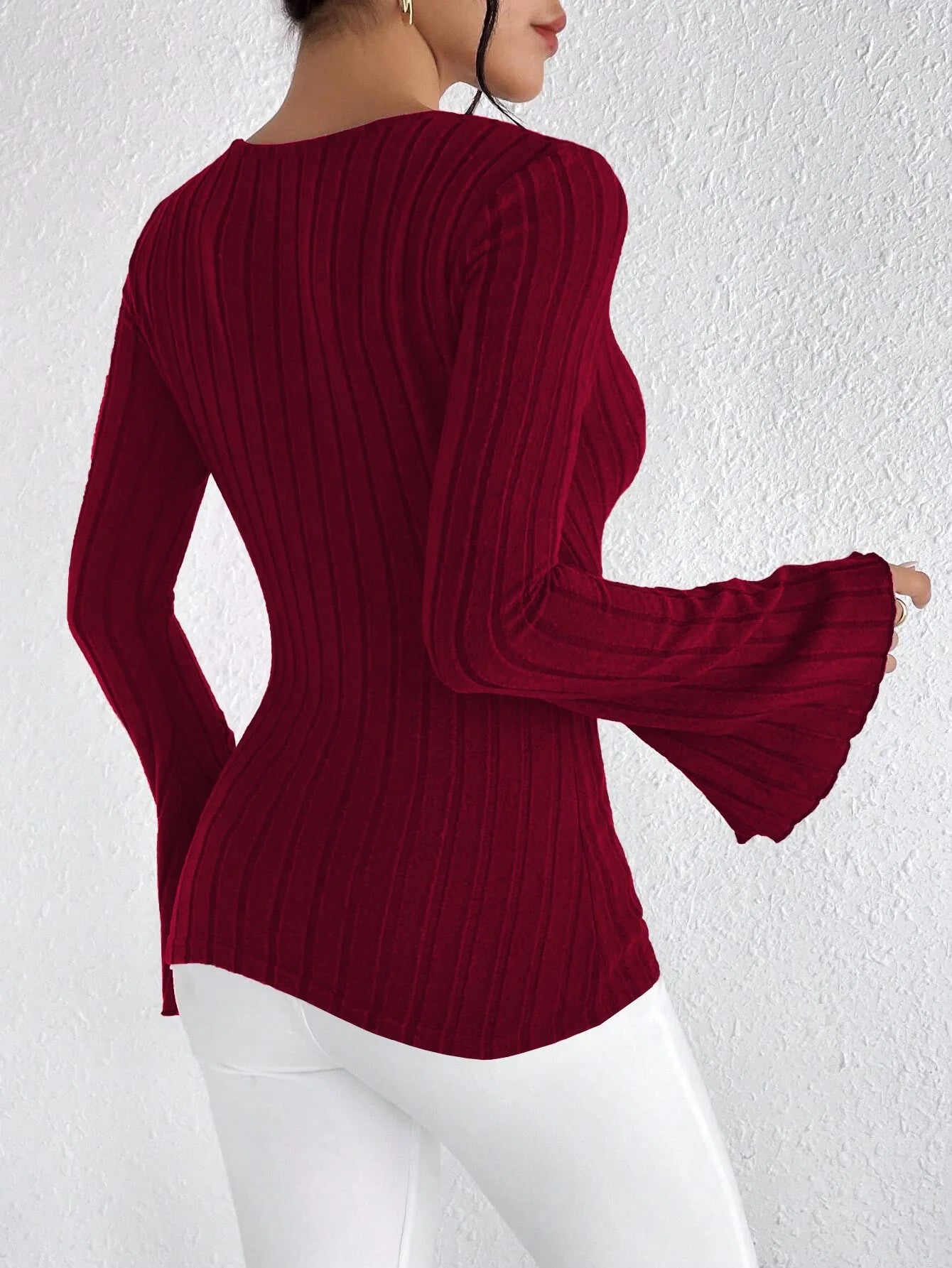 Tops for Woman Clothing Shoujo Clothes Women Women's Cropped Long Sleeve T-shirt Longsleeve Female Top T-shirts Pulovers Tees