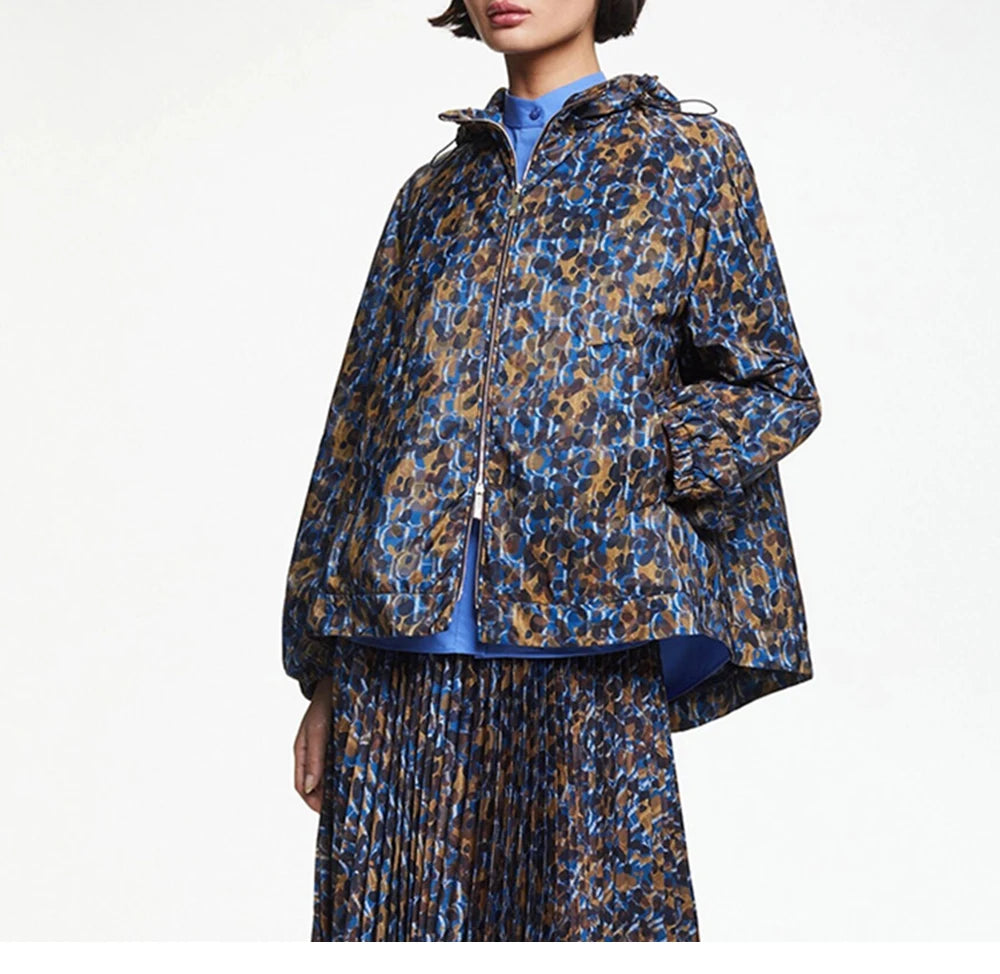 Elegant Hooded Casual Autumn Coat