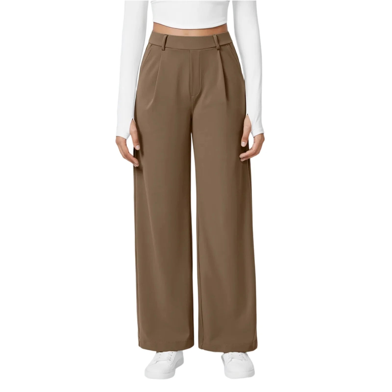 Women's Fashion Comfortable Pants Autumn and Winter Wide Leg Casual Sports Drape Slimming and Versatile Floor Length 2025