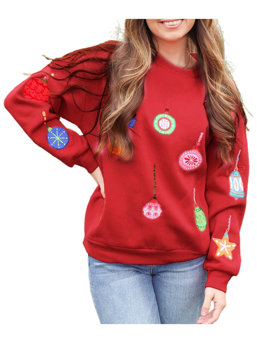 Reindeer Knit Holiday Pullover