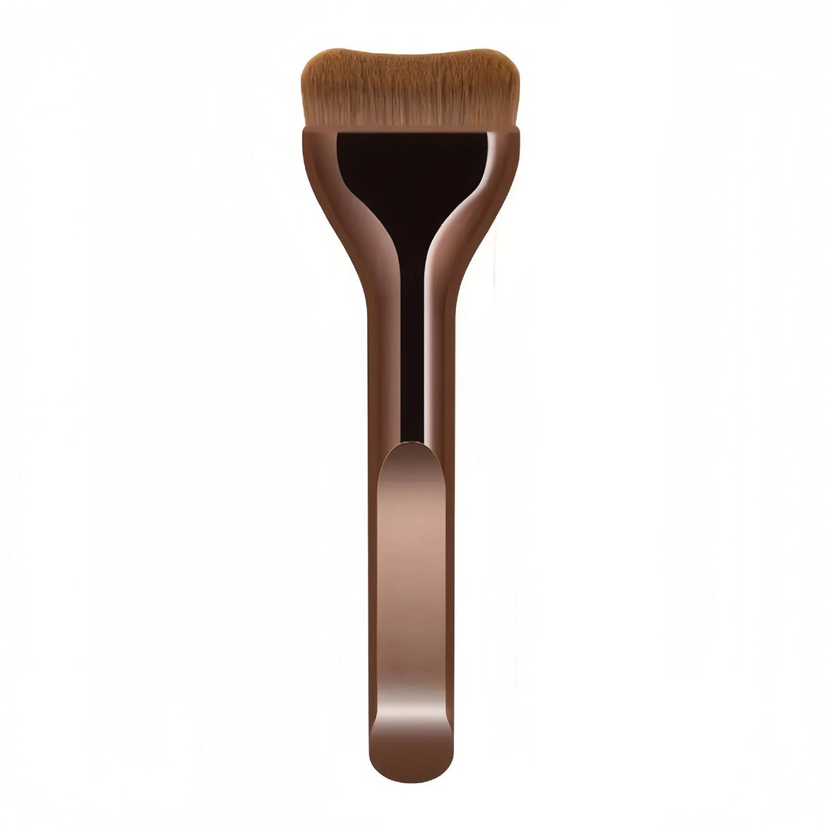 Professiona Makeup Brush, Curved Soft Bristle Foundation Brush for Even Application, Travel-Friendly
