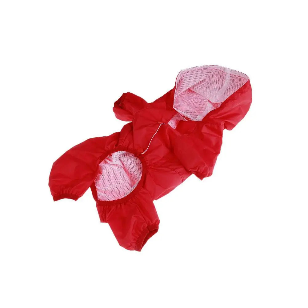 Pet Dog Raincoat Waterproof Puppy Cat Rain Coat Jacket Hooded Outdoor Rainwear Jumpsuit Clothes Small Medium Dogs Apparel