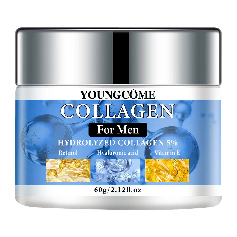Smooth Wrinkle Cream for Men Remove Face & Neck Wrinkles Firming Moisturizing Skin Retinol Face Cream Younger Facial Treatment