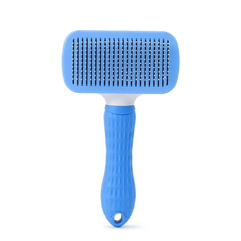 Pet massage comb, fur grooming brush, easily remove shedding undercoat of cats and dogs with one click