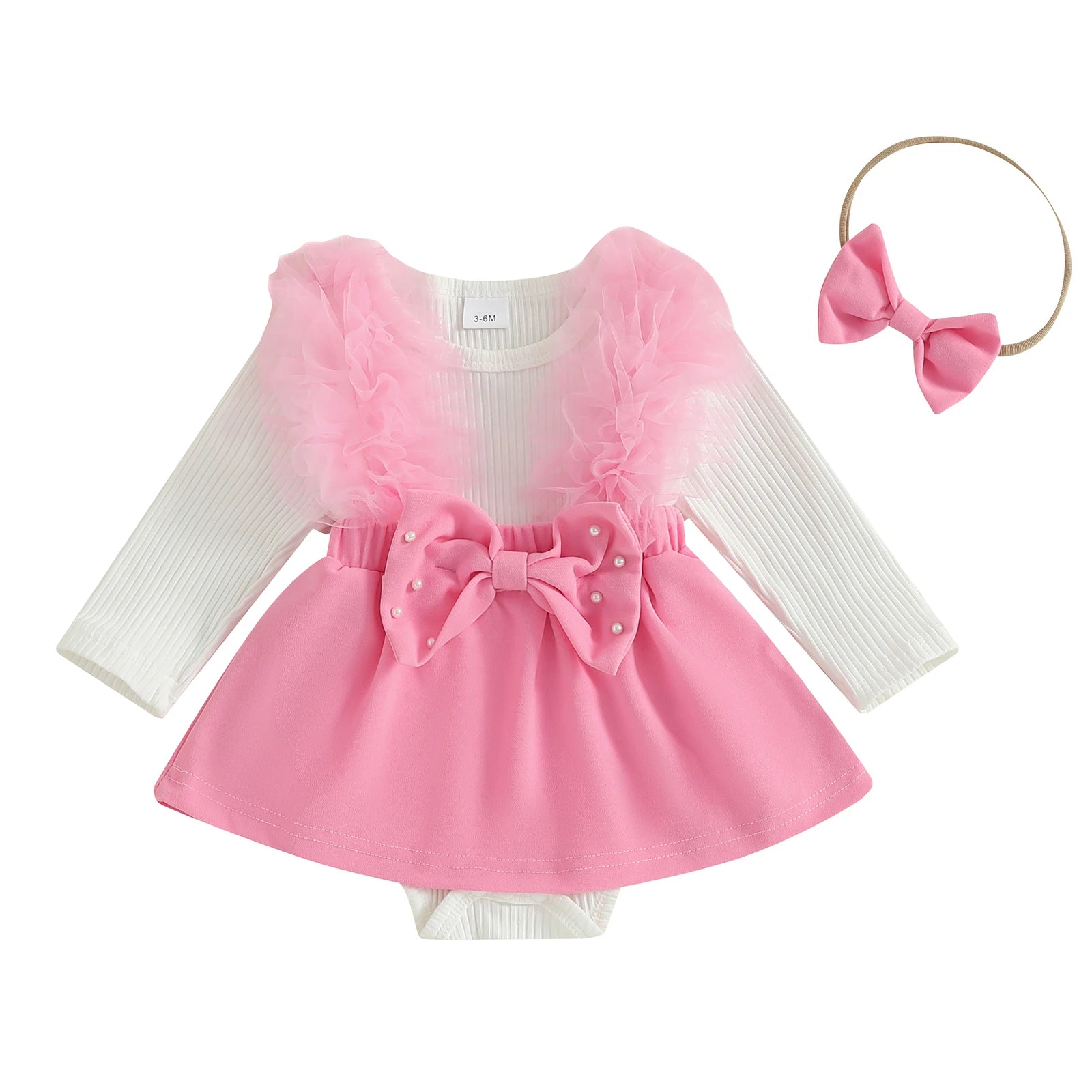 Princess Lace Floral Romper Set