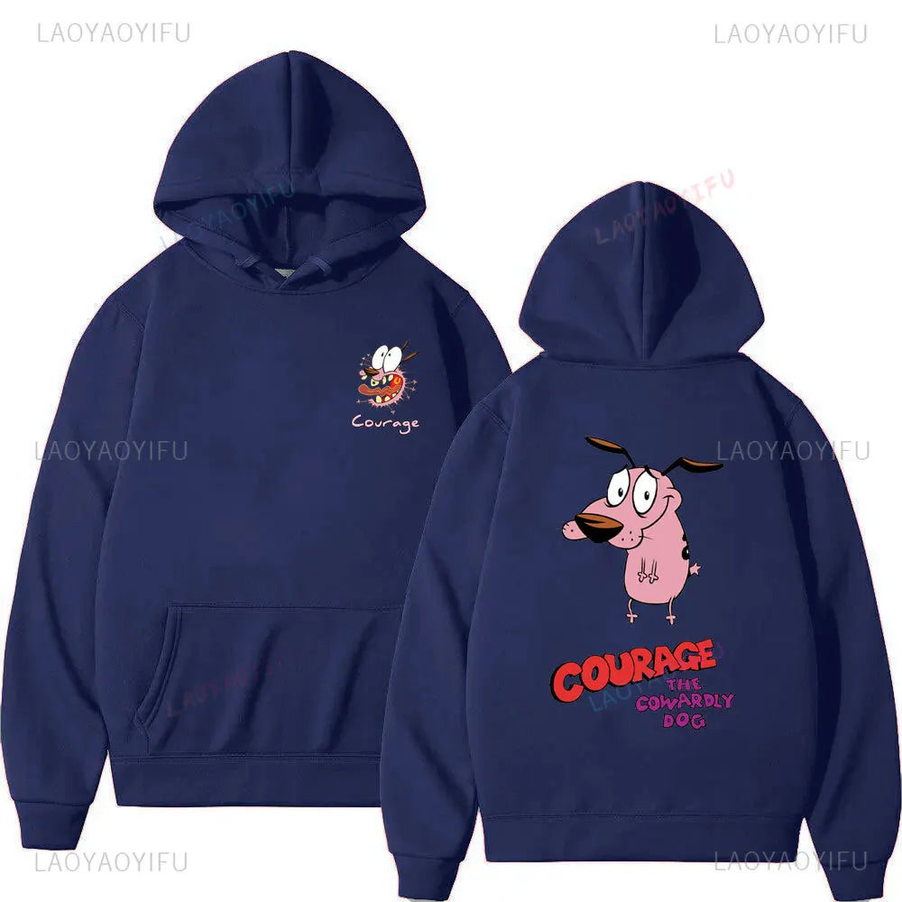 Vintage Cartoon Drop Shoulder Hoodie