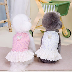 Floral Summer Dog Princess Skirt