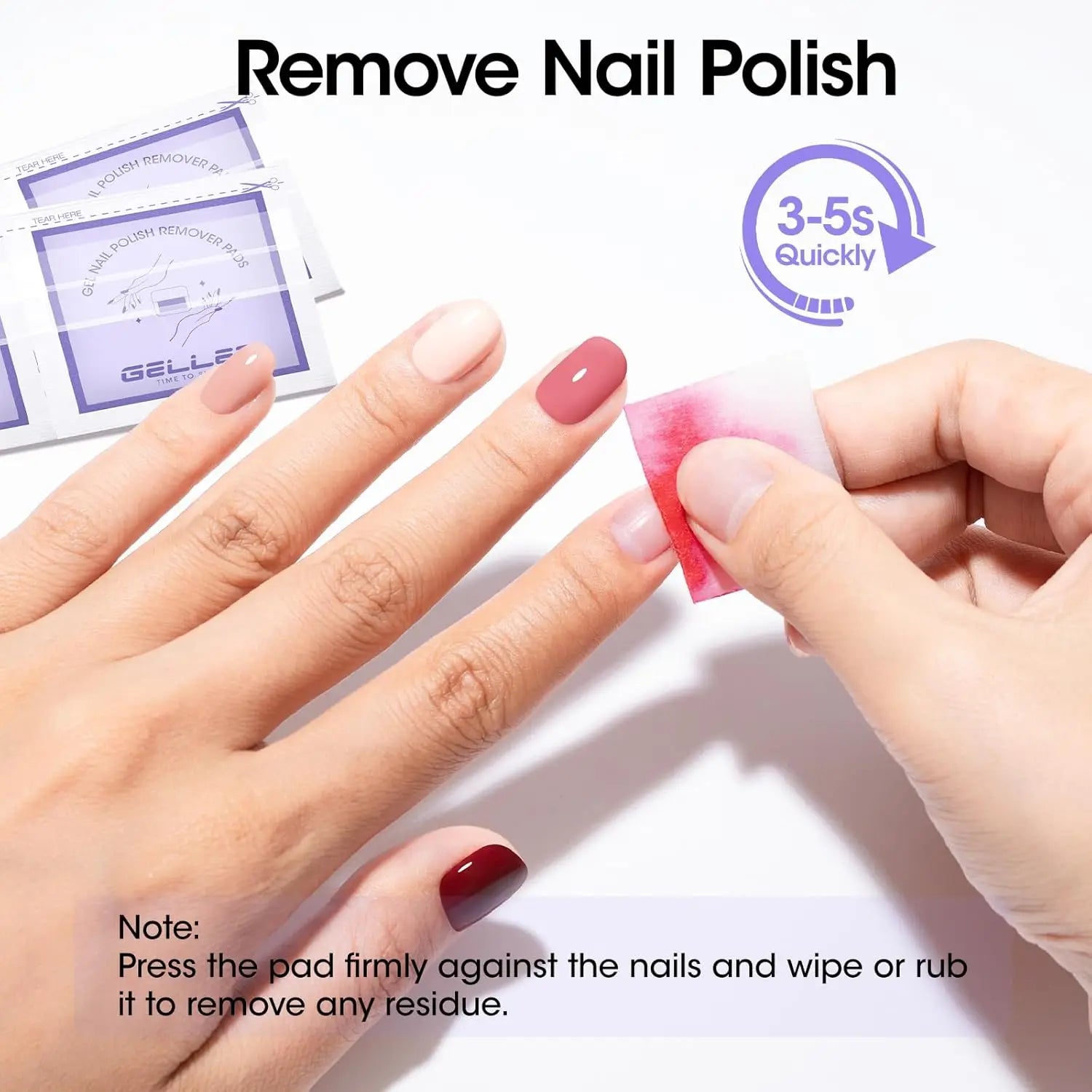 Nail Glue Remover 40ML for Press on Nails False Tips Non Acetone Gentle Nail Care Remover Supplies Solution Manicure Supply