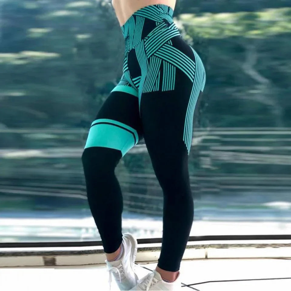 Leggings Women Sexy Sport Gym Training Print High Waist Yoga Pants Fitness Joggings Running Workout Legging Womens Clothing