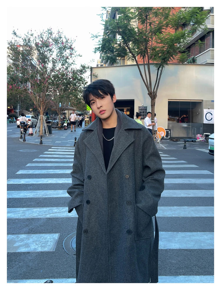 Winter Woolen Long Trench Coat