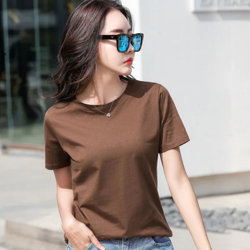 Pure Cotton Casual Loose Tee