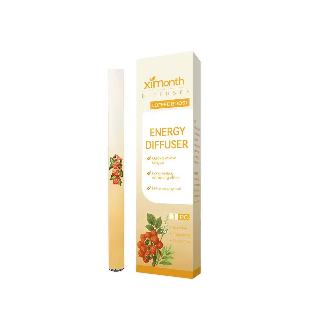 Herbal Diffuser with Mullein/Thyme/Mints Guarana/Green Tea Natural Energy Boost Clear Breathing Support for All Ages