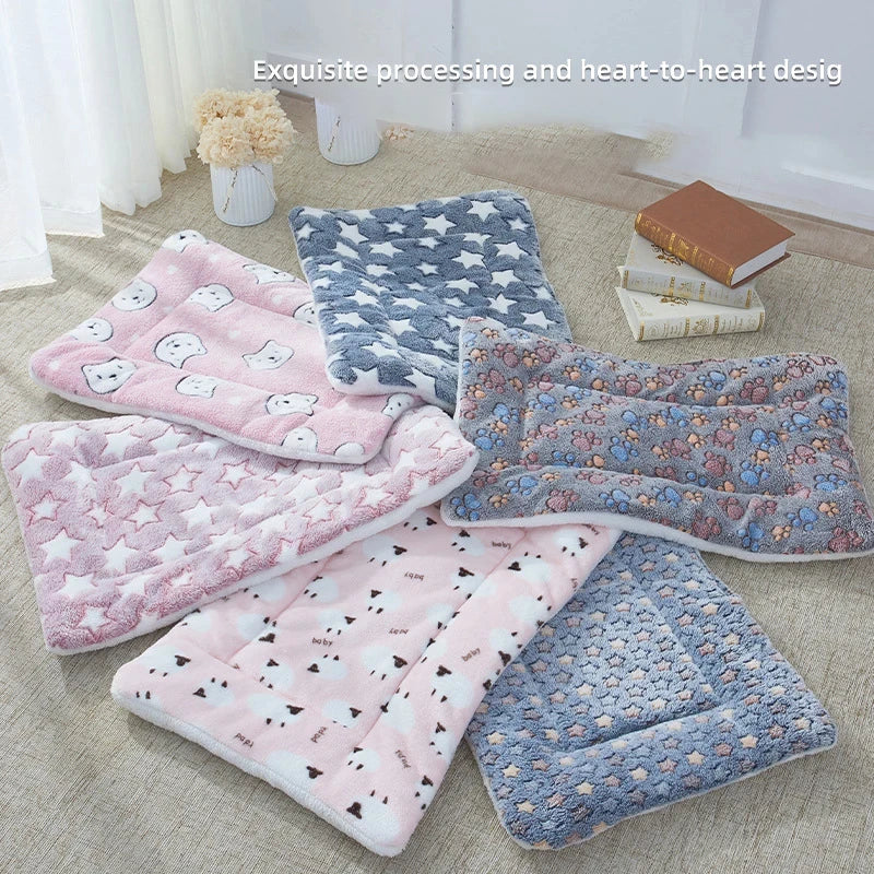 Flannel Winter Sleeping Mattress Cushion