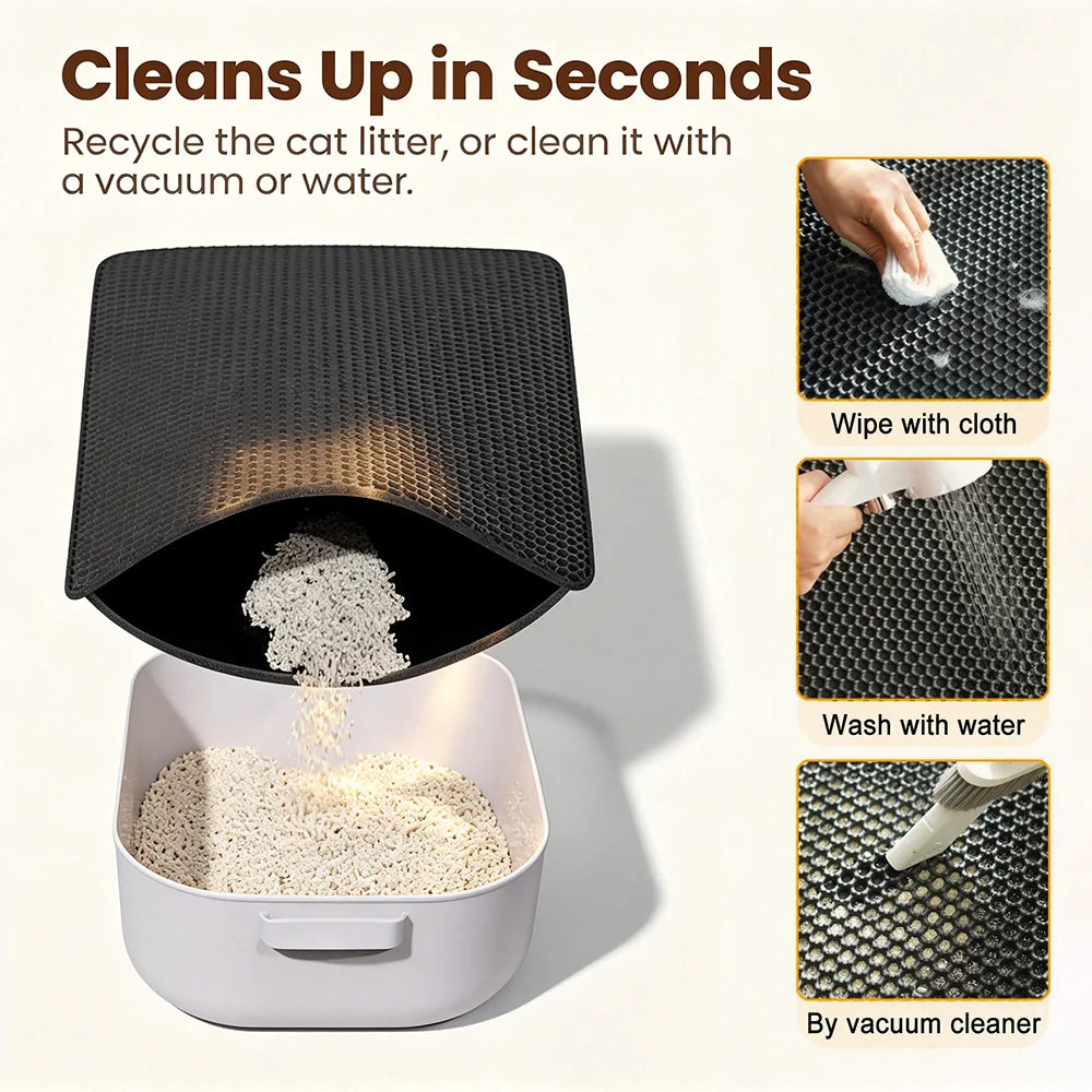 Double Layer Non-Slip Litter Mat