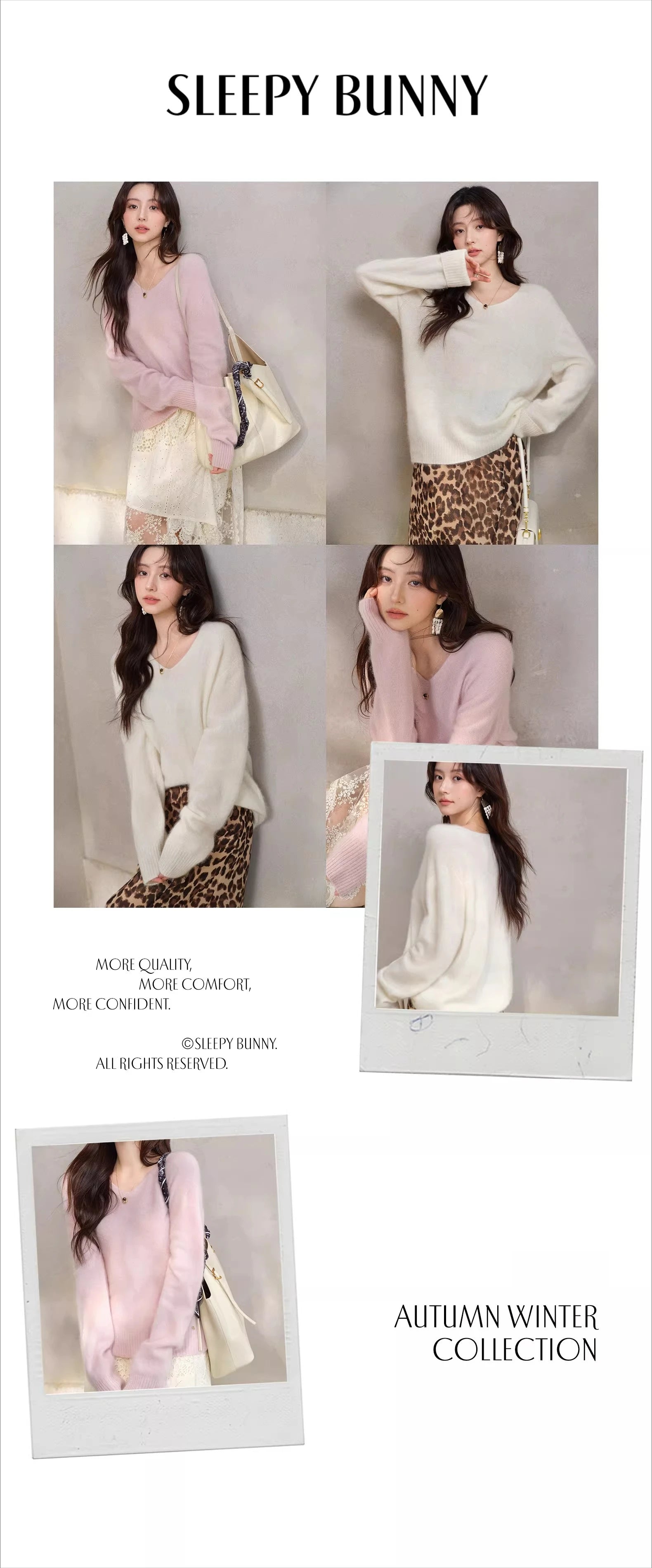Elegant Wool Knit Skirt Set