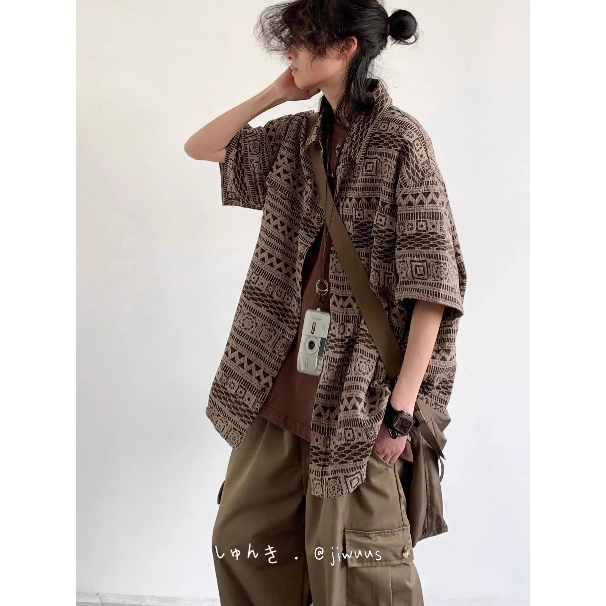 Ethnic Casual Beach Shirt Men