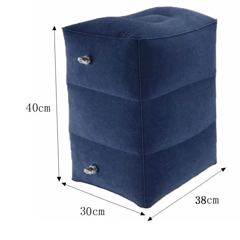 Kids Flight Sleeping Footrest Pillow Resting Pillow On Airplane Car Bus Pillow Inflatable Travel Foot Rest Pillow Foot Pad