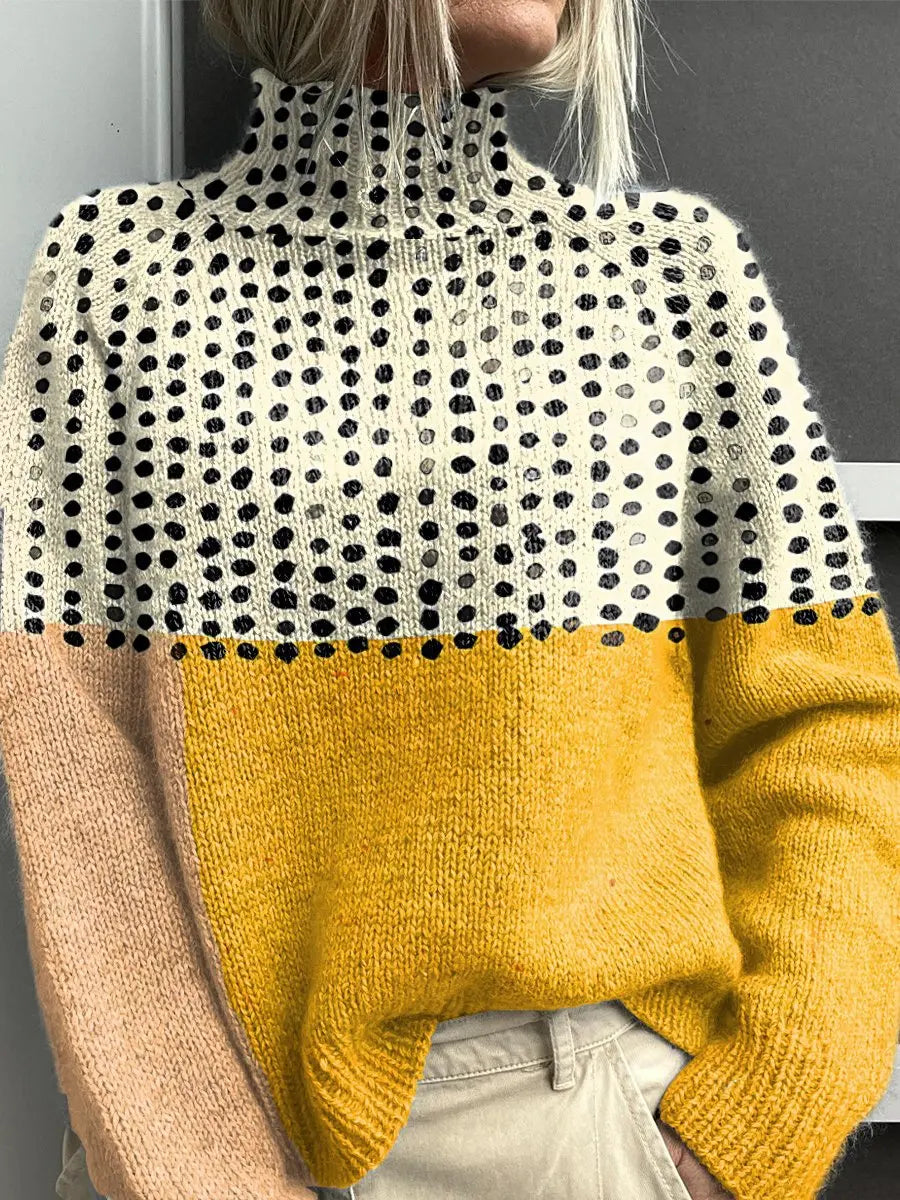 Festive Printed Winter Knit Sweater