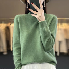 Merino Wool Mock Neck Pullover