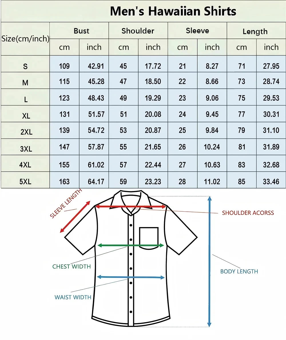 HawaiianMen’s Shirts 3D Solid Color Print Loose Oversized Shirts and Shirts High Quality Men’s Beach Party Sweatshirts Stylish
